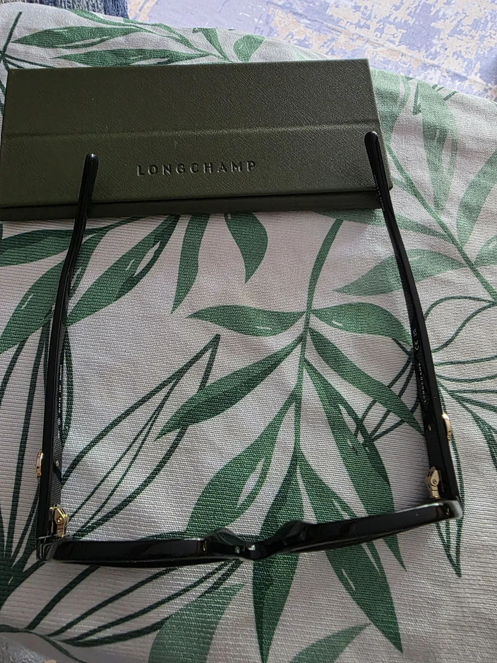 Longchamp LO2762 Black Eyeglasses 51-18-140 Gold Logo RX Frames NEW